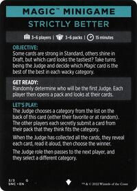 Magic Minigame: Strictly Better (3) [Streets of New Capenna]