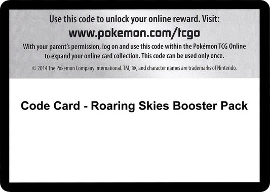 Code Card - Roaring Skies Booster Pack [XY - Roaring Skies]
