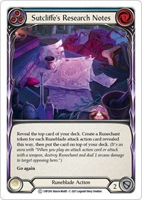 Sutcliffe's Research Notes (Blue) (1HP299) [History Pack Vol.1]