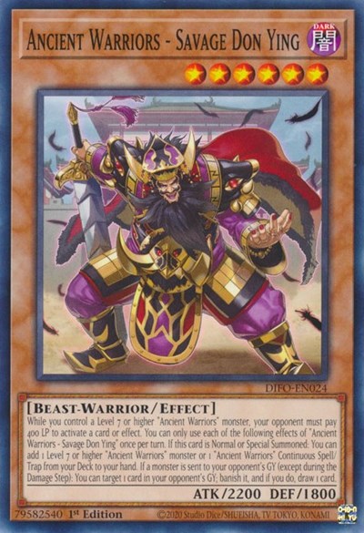 Ancient Warriors - Savage Don Ying (DIFO-EN024) [Dimension Force]