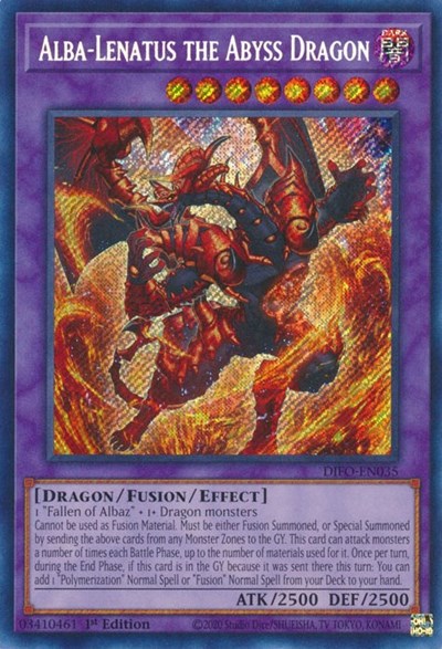Alba-Lenatus the Abyss Dragon (DIFO-EN035) [Dimension Force]