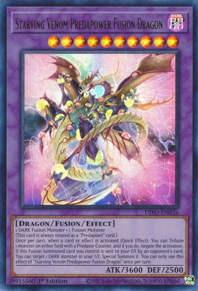 Starving Venom Predapower Fusion Dragon (DIFO-EN036) [Dimension Force]
