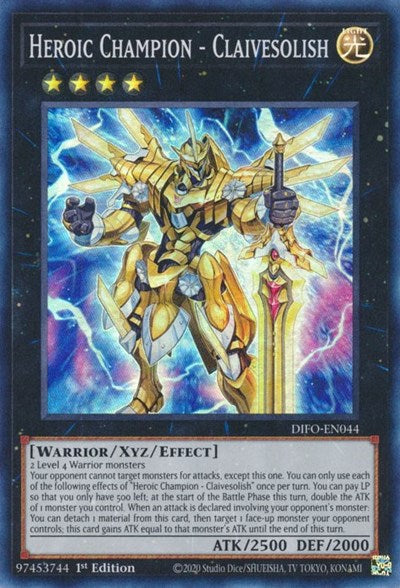 Heroic Champion - Claivesolish (DIFO-EN044) [Dimension Force]