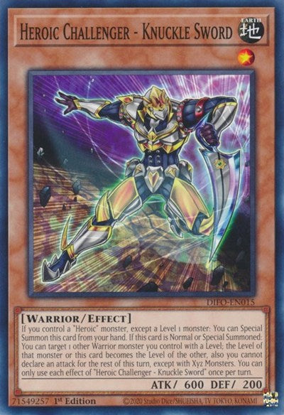 Heroic Challenger - Knuckle Sword (DIFO-EN015) [Dimension Force]