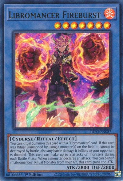 Libromancer Fireburst (DIFO-EN087) [Dimension Force]