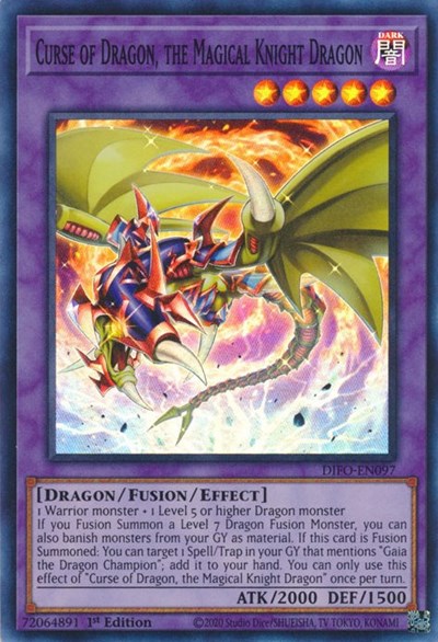 Curse of Dragon, the Magical Knight Dragon (DIFO-EN097) [Dimension Force]