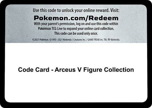 Code Card - Arceus V Figure Collection [SWSH09: Brilliant Stars]