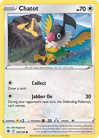 Chatot (129/189) [SWSH10: Astral Radiance]