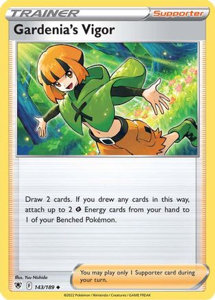 Gardenia's Vigor 143/189  SWSH10 Astral Radiance - Uncommon