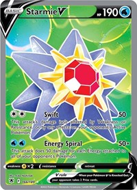 Starmie V (Full Art) (166/189) [SWSH10: Astral Radiance]
