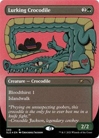 Lurking Crocodile (Foil Etched) (590) [Secret Lair Drop Series]