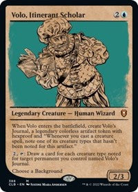 Volo, Itinerant Scholar (Showcase) (388) [Commander Legends: Battle for Baldur's Gate]