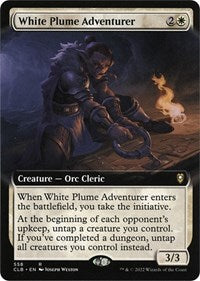 White Plume Adventurer (Extended Art) (558) [Commander Legends: Battle for Baldur's Gate]