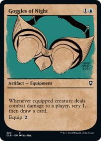 Goggles of Night (Showcase) (384) [Commander Legends: Battle for Baldur's Gate]