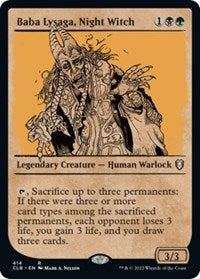 Baba Lysaga, Night Witch (Showcase) (414) [Commander Legends: Battle for Baldur's Gate]