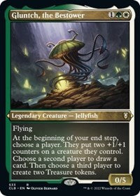 Gluntch, the Bestower (Foil Etched) (533) [Commander Legends: Battle for Baldur's Gate]