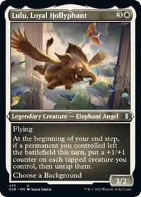 Lulu, Loyal Hollyphant (Foil Etched) (477) [Commander Legends: Battle for Baldur's Gate]