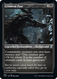 Criminal Past (Foil Etched) (494) [Commander Legends: Battle for Baldur's Gate]