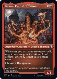 Livaan, Cultist of Tiamat (Foil Etched) (508) [Commander Legends: Battle for Baldur's Gate]