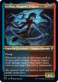 Lozhan, Dragons' Legacy (Foil Etched) (539) [Commander Legends: Battle for Baldur's Gate]