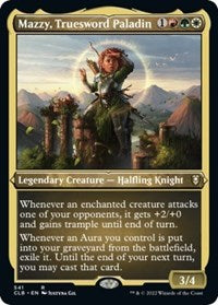 Mazzy, Truesword Paladin (Foil Etched) (541) [Commander Legends: Battle for Baldur's Gate]