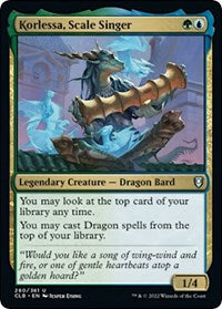 Korlessa, Scale Singer (280) [Commander Legends: Battle for Baldur's Gate]