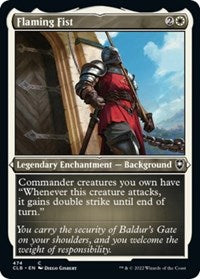 Flaming Fist (Foil Etched) (474) [Commander Legends: Battle for Baldur's Gate]