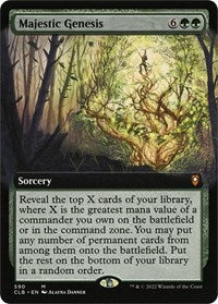 Majestic Genesis (Extended Art) (590) [Commander Legends: Battle for Baldur's Gate]