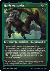 Hardy Outlander (Foil Etched) (517) [Commander Legends: Battle for Baldur's Gate]