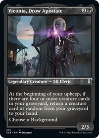 Viconia, Drow Apostate (Foil Etched) (501) [Commander Legends: Battle for Baldur's Gate]