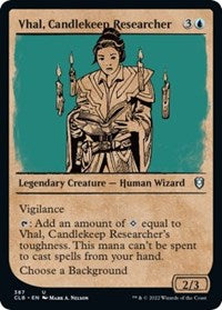Vhal, Candlekeep Researcher (Showcase) (387) [Commander Legends: Battle for Baldur's Gate]