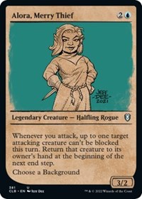 Alora, Merry Thief (Showcase) (381) [Commander Legends: Battle for Baldur's Gate]