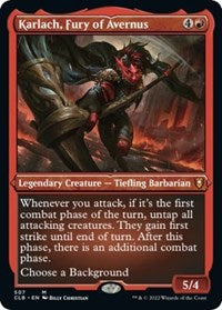 Karlach, Fury of Avernus (Foil Etched) (507) [Commander Legends: Battle for Baldur's Gate]