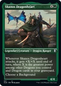 Skanos Dragonheart (Foil Etched) (521) [Commander Legends: Battle for Baldur's Gate]