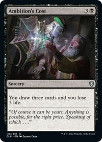 Ambition's Cost (110) [Commander Legends: Battle for Baldur's Gate]