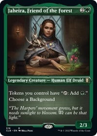 Jaheira, Friend of the Forest (Foil Etched) (518) [Commander Legends: Battle for Baldur's Gate]