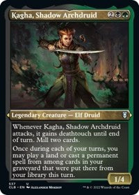 Kagha, Shadow Archdruid (Foil Etched) (537) [Commander Legends: Battle for Baldur's Gate]