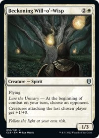Beckoning Will-o'-Wisp (10) [Commander Legends: Battle for Baldur's Gate]