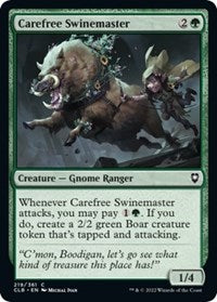 Carefree Swinemaster (219) [Commander Legends: Battle for Baldur's Gate]