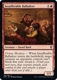 Insufferable Balladeer (184) [Commander Legends: Battle for Baldur's Gate]
