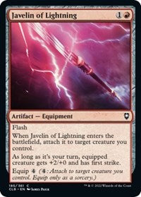 Javelin of Lightning (185) [Commander Legends: Battle for Baldur's Gate]