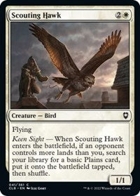 Scouting Hawk (41) [Commander Legends: Battle for Baldur's Gate]