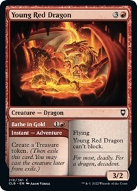 Young Red Dragon (210) [Commander Legends: Battle for Baldur's Gate]