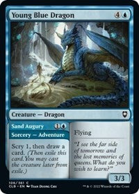 Young Blue Dragon (106) [Commander Legends: Battle for Baldur's Gate]
