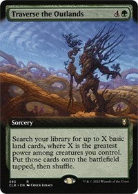 Traverse the Outlands (Extended Art) (593) [Commander Legends: Battle for Baldur's Gate]