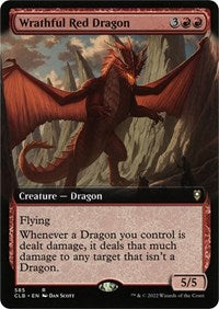 Wrathful Red Dragon (Extended Art) (585) [Commander Legends: Battle for Baldur's Gate]