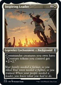 Inspiring Leader (Foil Etched) (475) [Commander Legends: Battle for Baldur's Gate]