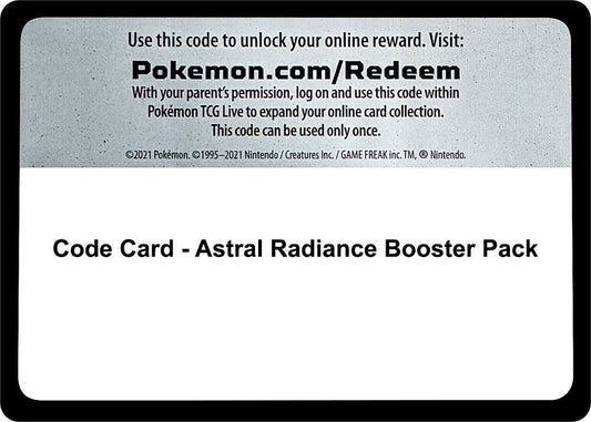 Code Card - Astral Radiance Booster Pack [SWSH10: Astral Radiance]