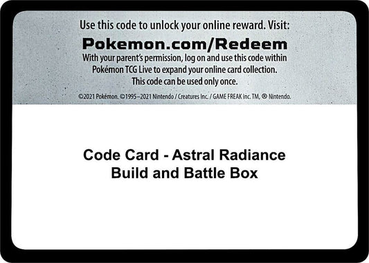 Code Card - Astral Radiance Build and Battle Box [SWSH10: Astral Radiance]