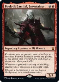 Baeloth Barrityl, Entertainer (655) [Commander Legends: Battle for Baldur's Gate]